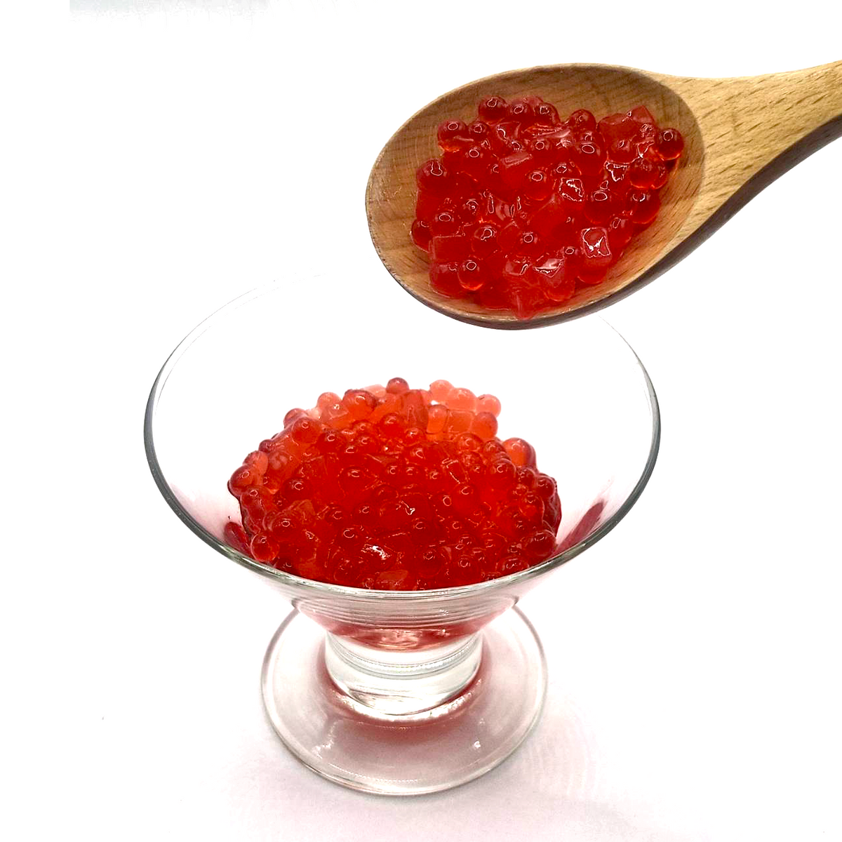Strawberry Popping Boba Mixed Coconut Jelly