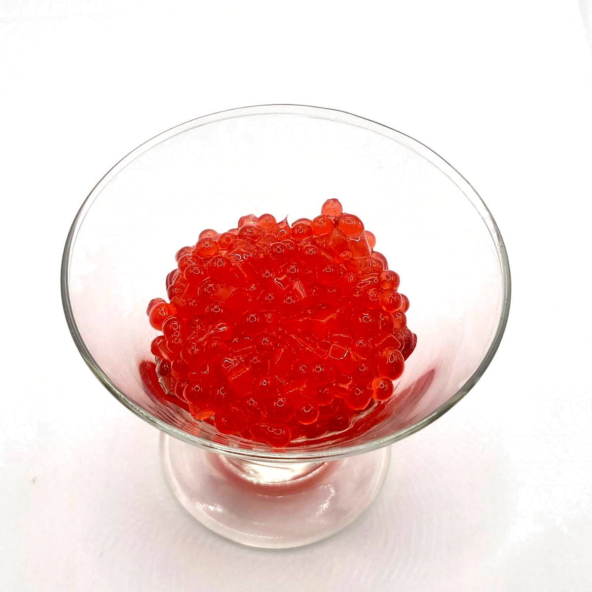 Strawberry Popping Boba Mixed Coconut Jelly