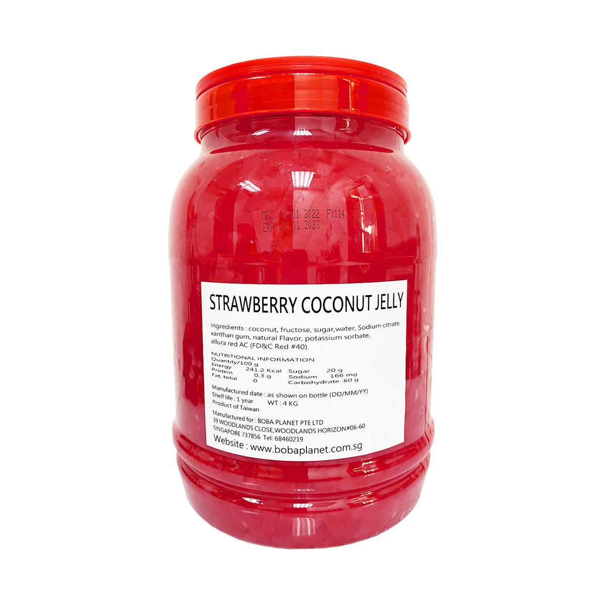 Strawberry Coconut Jelly