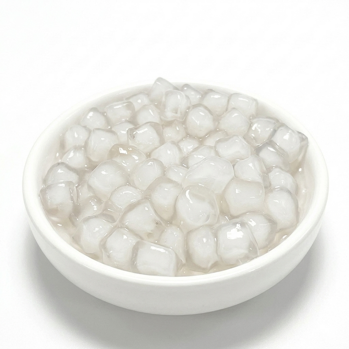 Transparent Colored Dot Cube Tapioca Pearls